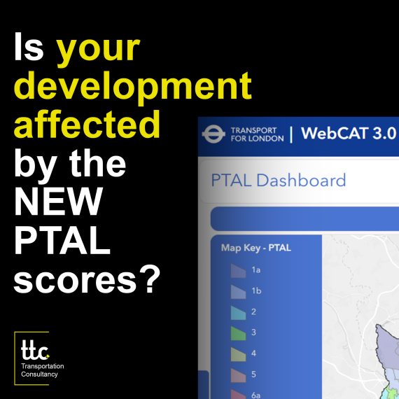 Banner showing webcat 3.0 screenshot and the text saying 'Is your development affected by the new PTAL scores?'
